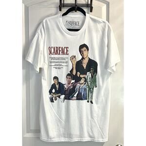 SCARFACE T Shirt Mens L Graphic Tony Montana Al Pacino Mafia Gangster Streetwear